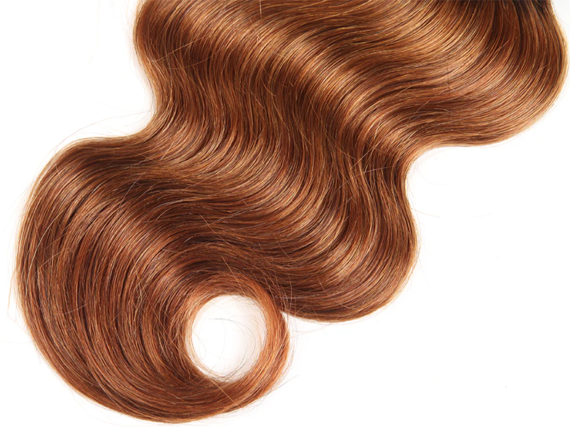 HIHAIR® OMBRE T1B427 LACE CLOSURE 4*4- 100% HUMAN VIRGIN HAIR