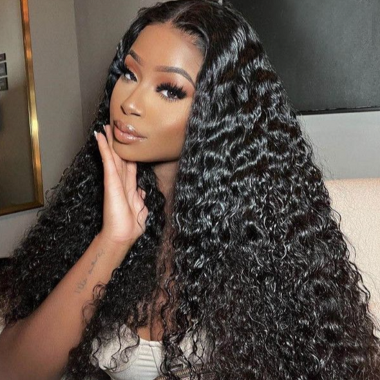 HIHAIR® GLUELESS 7*5 DEEP WAVE LACE WIG - 100% HUMAN VIRGIN HAIR